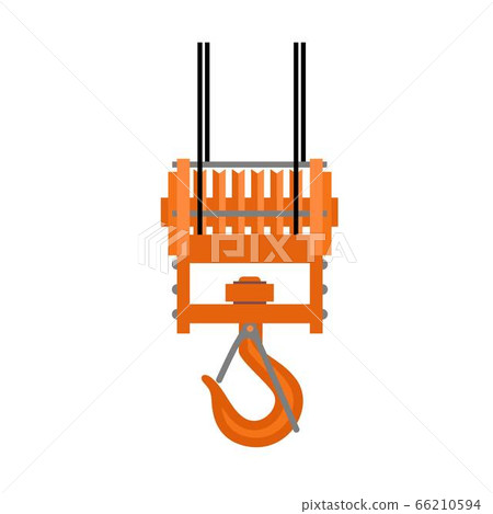 Hook crane icon, flat style 66210594