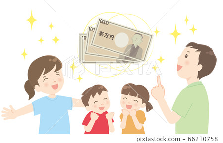 家庭對額外收入感到滿意 66210758