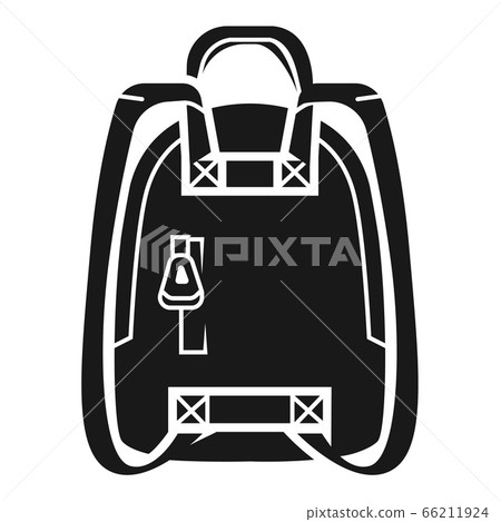 Knapsack icon, simple style Knapsack icon, simple style 66211924