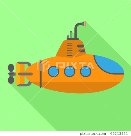 Periscope submarine icon, flat style Periscope submarine icon, flat style 66213331
