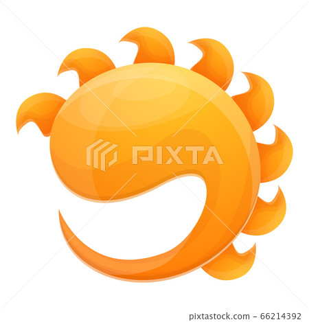 Sunlight protect icon, cartoon style 66214392