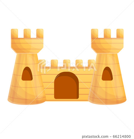 Castle aquarium icon, cartoon style Castle aquarium icon, cartoon style 66214800