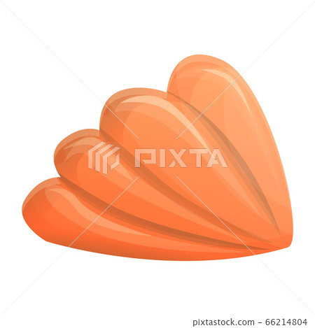 Orange aquarium shell icon, cartoon style Orange aquarium shell icon, cartoon style 66214804