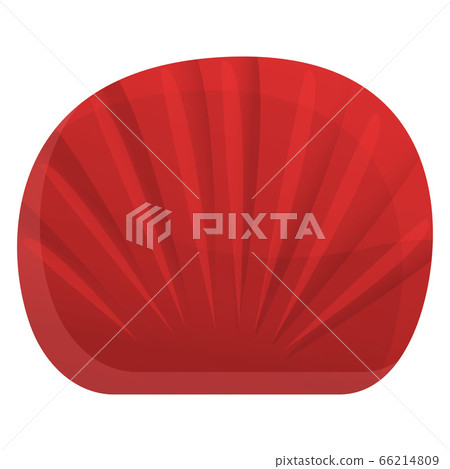 Red aquarium shell icon, cartoon style Red aquarium shell icon, cartoon style 66214809