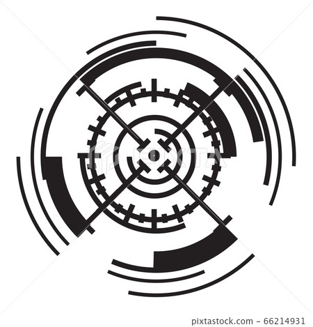Scope target icon, simple style 66214931