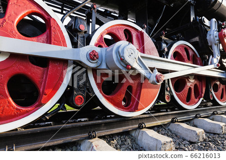 details of an old steam locomotive details of an old steam locomotive 66216013