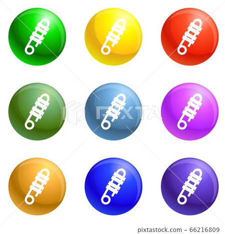 Protect climb tool icons set vector Protect climb tool icons set vector 66216809