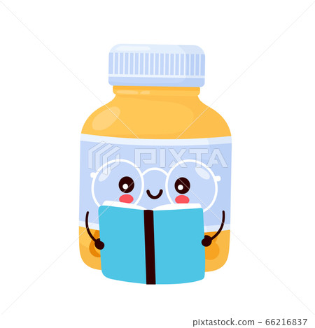 Cute happy funny pill bottle read book Cute happy funny pill bottle read book 66216837