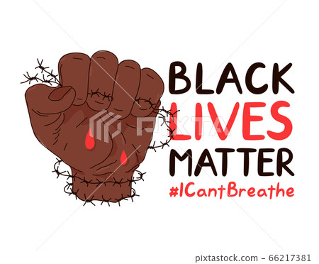 Black Lives Matter protest banner 66217381