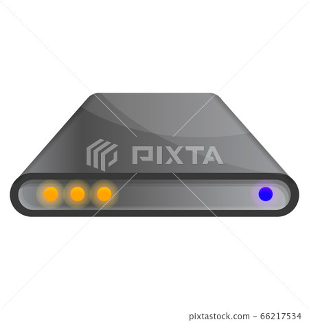 Hard drive icon, cartoon style 66217534