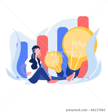 Vector creative illustration of business graphics, the company is engaged in the joint construction of column graphs, the rise of the career to success, flat color icons, business analysis Vector creative illustration of business graphics, the company is engaged in the joint construction of column graphs, the rise of the career to success, flat color icons, business analysis 66217665