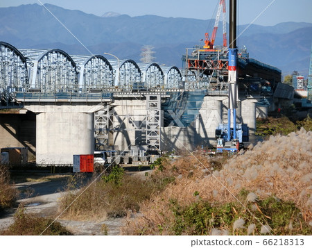 u玉大橋/ work馬縣界的中途大橋更換工程 u玉大橋/ work馬縣界的中途大橋更換工程 66218313