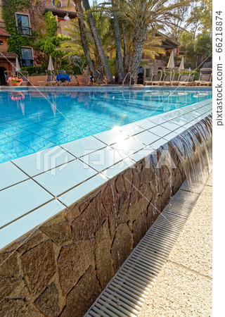 Low angle view of a never-ending swimming pool - 66218874