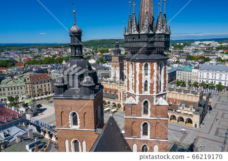 Krakow Old Town Aerial View. Main Market Square 66219170