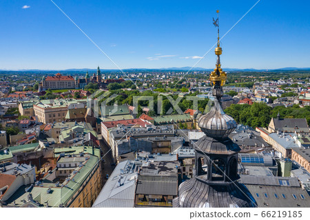 Krakow Old Town Aerial View. Main Market Square 66219185