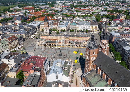 Krakow Old Town Aerial View. Main Market Square 66219189