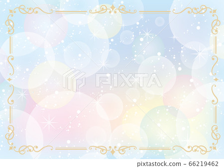 Bubble glitter background frame _ Elegant 66219462