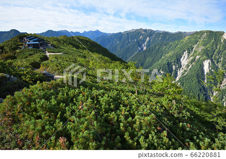 從北阿爾卑斯山七岳地區和遠山武地區看到的船夫小屋 從北阿爾卑斯山七岳地區和遠山武地區看到的船夫小屋 66220881