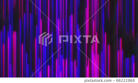 Computer generated chromatic aberration bands. Pixel multi-colored noise. 3d rendering abstract background 66222868