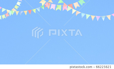 Blue Sky and Garland 66223821