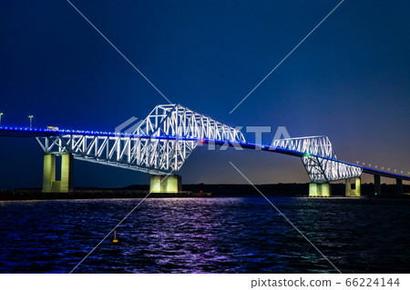 Tokyo Gate Bridge night view from Wakasu Seaside Park, Tokyo Tokyo Gate Bridge night view from Wakasu Seaside Park, Tokyo 66224144