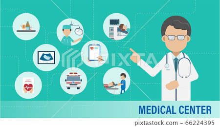 Medical center infographic 66224395