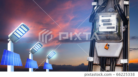 Electricity meter Solar cell system of Cement 66225338