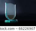 crystal blank award isolated on black 66226907