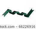 green banners ribbons label on white 66226916