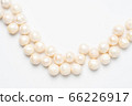 pearl necklace isolated on white 66226917