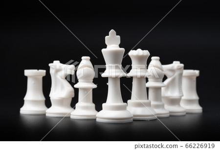 chess isolated on black 66226919