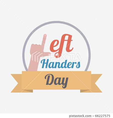Left handers day card 66227575