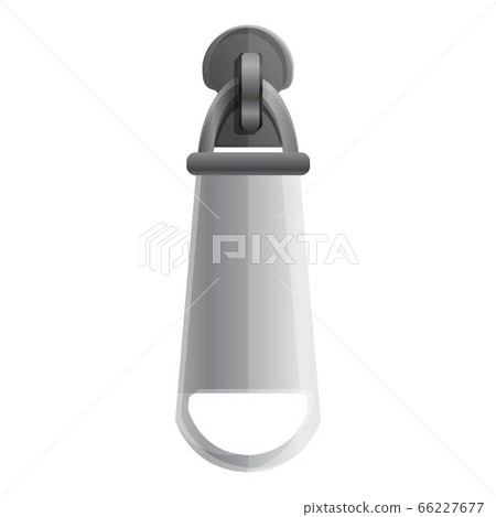 Grey zipper icon, cartoon style Grey zipper icon, cartoon style 66227677