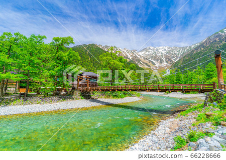 Scenery of Kappabashi and Kamikochi in early summer [Nagano Prefecture] 66228666