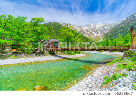 Scenery of Kappabashi and Kamikochi in early summer [Nagano Prefecture] 66228667
