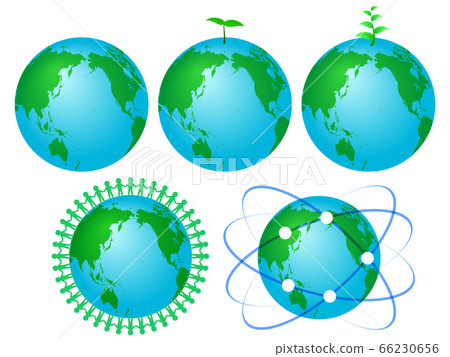Earth icon set Earth icon set 66230656