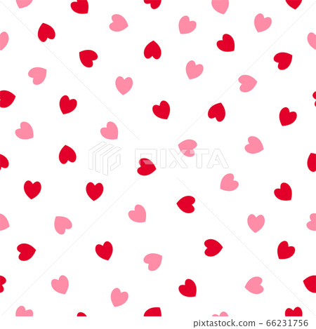 Red and pink heart seamless pattern background for Red and pink heart seamless pattern background for 66231756