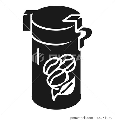 Aluminum coffee can icon, simple style 66231979