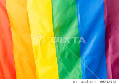The Rainbow Flag, used as a symbol of LGBTQ pride The Rainbow Flag, used as a symbol of LGBTQ pride 66232318