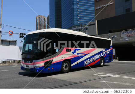 JR Bus West Japan Express Bus departing Osaka Station JR Bus West Japan Express Bus departing Osaka Station 66232366