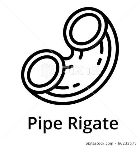 Pipe rigate icon, outline style - Stock Illustration [66232573] - PIXTA