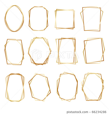 Geometric Polygonal Frames - Set of 6 trendy Geometric Polygonal Frames - Set of 6 trendy 66234286
