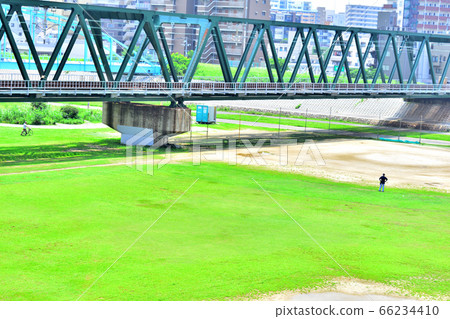 Yodogawa Park Railway Bridge (Summer) Yodogawa Park Railway Bridge (Summer) 66234410