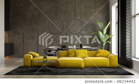 Minimalist Interior of modern living room 3D rendering Minimalist Interior of modern living room 3D rendering 66234442