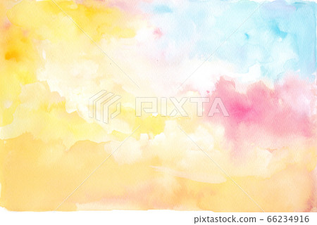Background material painted in watercolor 66234916
