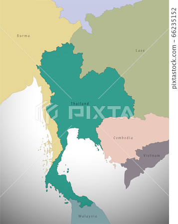 map of thailand  administrative, vector 66235152