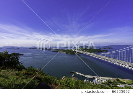 岡山縣倉敷市的瀨戶大橋和鹽鄉群島 66235992