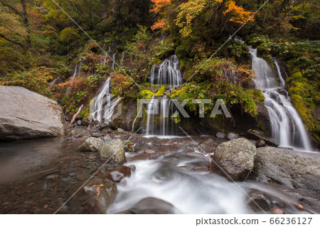 [2019] Yamanashi Prefecture Hokuto City Autumn Fall Waterfall 66236127