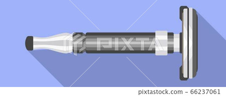 Man blade razor icon, flat style Man blade razor icon, flat style 66237061