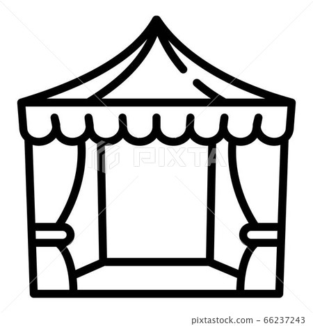Wedding awning icon, outline style 66237243